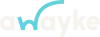 Logo with stylized white wordmark and a teal curved accent arching over the letters.